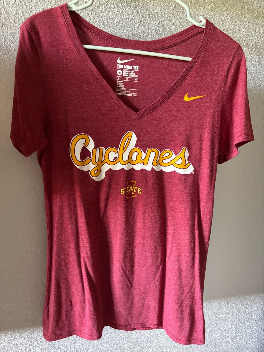 2 Iowa State Cyclones Women's V-Neck Fan Shirt -Nike